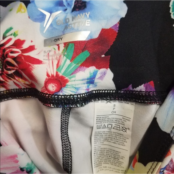 OLD NAVY ACTIVE GODRY Floral Pants Small - Picture 6 of 8